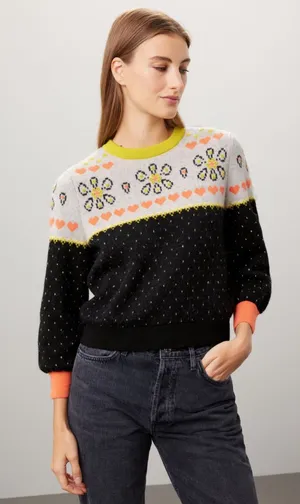 kate spade new york Embroidered Fair Isle Sweater thumbnail 1