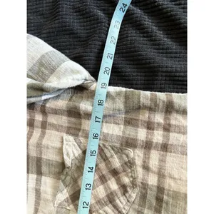 Maurices Tan/Cream Long Sleeve Flannel Shirt Plaid Size Small‎ Button Up Pockets thumbnail 7
