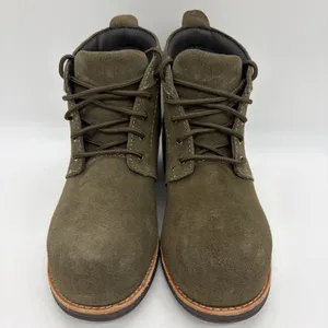 WORX by Red Wing Womens 7 Boots Olive Green Suede Steel Toe #5124 EUC thumbnail 3
