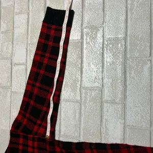 Christmas Red and Black Plaid Reindeer Sweater thumbnail 6