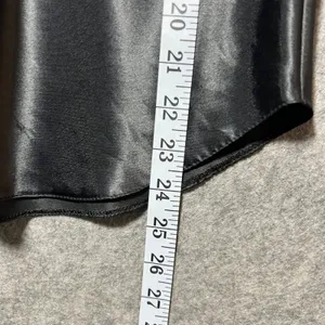 Vintage Lucie Ann II Black Satin Camisole Lingerie Tank Top Size 38 USA thumbnail 3