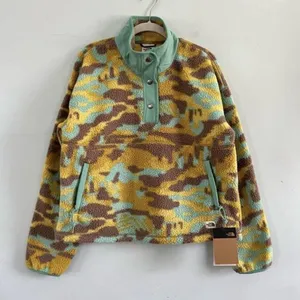 NWT The North Face‎ Cragmont Wasabi Dazzle Camo 1/4 Snap Fleece Jacket thumbnail 2