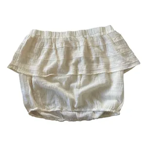 YOUNG FABULOUS & BROKE Boho Bubble Caicos Cream Tube Top Beachwear Cotton XS thumbnail 3