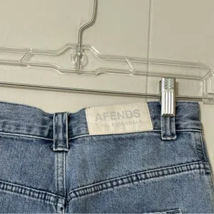 Afends Emilie Workwear Carpenter Denim Shorts High Rise Blue Size 24 thumbnail 7