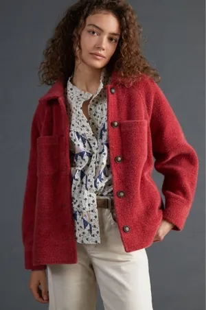 Anthropologie Greylin Houndstooth Shirt Jacket thumbnail 1