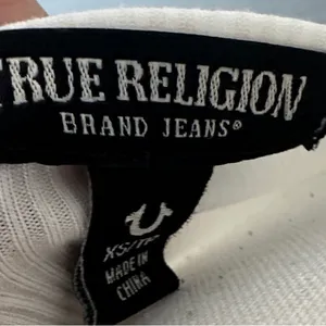 True Religion White Ruched Long Sleeve Blouse thumbnail 2