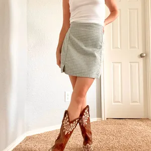 Brandy Melville Green Plaid Mini Skirt thumbnail 6