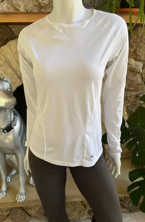 REI White Long Sleeve Athletic Shirt Women's Size XS thumbnail 1