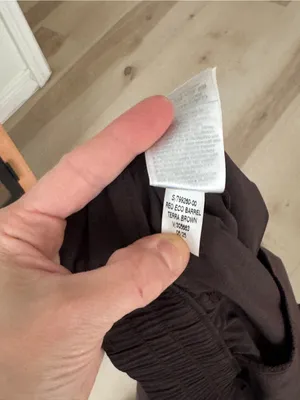 NWT GapFit Tech High Rise Barrel Trousers pants terra brown performance eco thumbnail 7