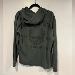 Harley Davidson‎ gray hoodie Size M thumbnail 3