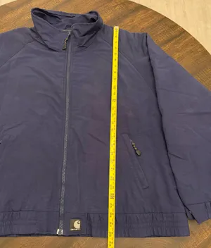 Vintage Carhartt Jacket Fleece Lined Mens Made In USA Blue Full Zip-2XL thumbnail 4