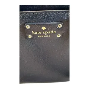 Kate Spade New York Black Pebbled Leather Satchel Crossbody Handbag thumbnail 3