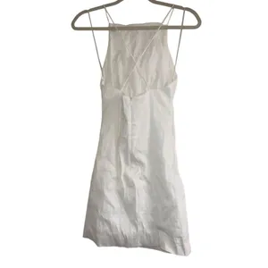 ✨Zara Draped Linen White Sz XS Dress✨ thumbnail 10
