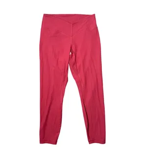 Lululemon‎ V Waist Yoga Tight 25" Grid Texture Leggings Size 8 Vintage Rose thumbnail 4