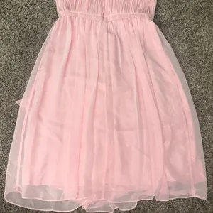 Pink Chiffon Strapless Dress Sz 2 thumbnail 7