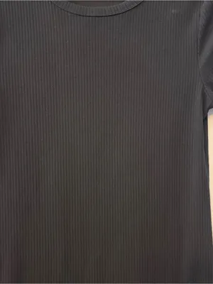 Gap black short sleeve rib tee size medium tall thumbnail 5