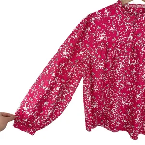 J. Crew Floral Popover Blouse Blushing Meadow Sz S NWT thumbnail 5