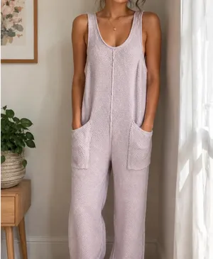 Free people Knit Cream Jumpsuit thumbnail 5