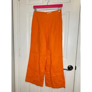 Reformation Citrus Orange 100% Linen Isabel 2 Piece Outfit Sz 4 Coastal Cruise thumbnail 6