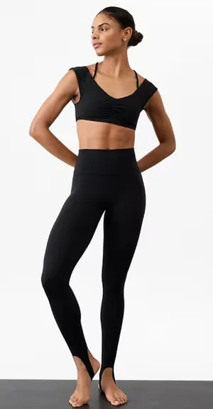 New Athleta XS Transcend High Rise Stirrup Leggings Black X-Small Regular thumbnail 1
