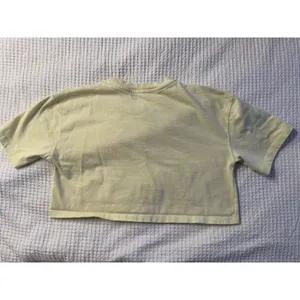 Zara Crop Top Lime Green Women's Small Crew Neck Short Sleeve Sporty thumbnail 5
