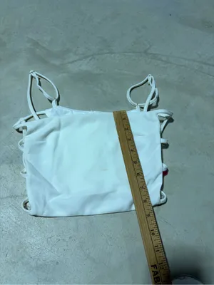 Beginning boutique super lonely White Strappy Crop Top thumbnail 4