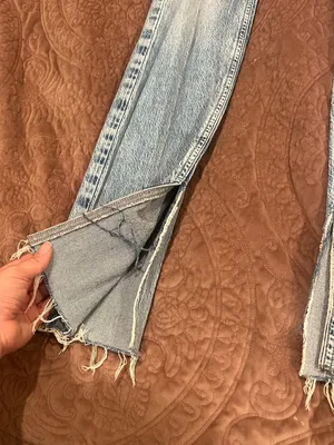 Zara Light Blue High-Rise Straight Leg Jeans thumbnail 5
