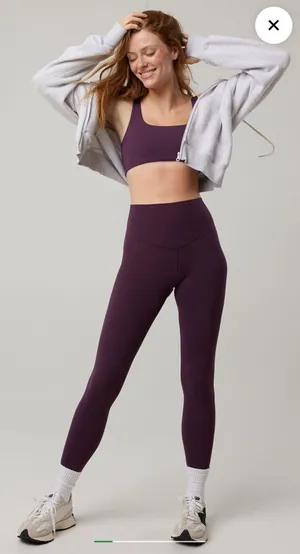 Aerie Offline Leggings Maroon thumbnail 1