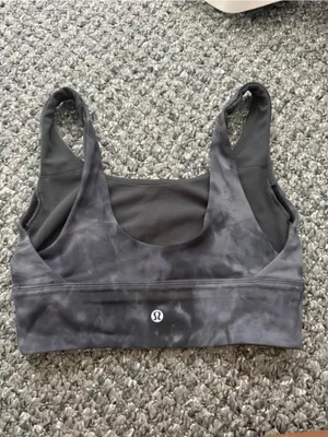 lululemon athletica Gray Tie-Dye Light Support Sports Bra thumbnail 2