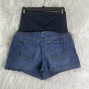 Isabel Maternity by‎ Ingrid & Isabel Womens 4 Crossover Panel Shorts Midi Short thumbnail 2