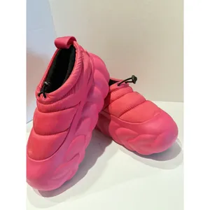 Crocs Overpuff Shorty W9 M7 Platform Shoes Pink Slip On thumbnail 5