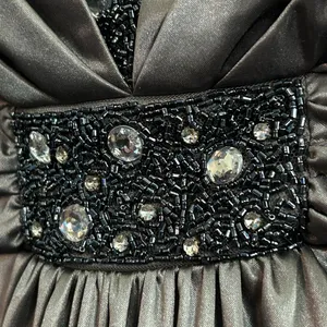My Michelle Elegant Full Length Strapless Gray Evening Gown Prom Dress Size M thumbnail 6