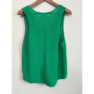 Dear‎ John Willa Top Sz S Green Knit V Neck Sleeveless Tank Summer Casual thumbnail 4