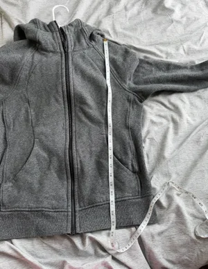 Lululemon Women's Scuba Full-Zip Hoodie Heathered Gray 8 Cozy Athleisure Yoga thumbnail 8