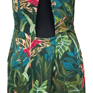 Anthropologie Farm‎ Rio Foliage Jungle Cutout Cover-Up In Dark Green Size Small thumbnail 3