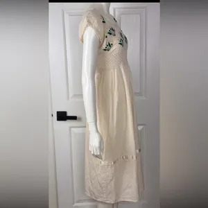 Unbranded Cream Crochet Dress thumbnail 5