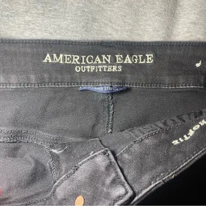 American Eagle Outfitters Black Lace Jean Shorts/ Jorts size 12 thumbnail 5