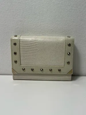 Swarovski Crystal Embellished Lizard Embossed Bifold Leather Wallet thumbnail 2