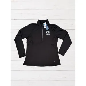 Cutter & Buck Green Bay Packers Adapt Eco Knit Half Zip Pullover Women's L NWT thumbnail 2