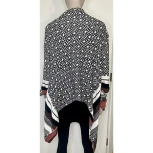 Buckle Striped Fly Away Knit Cardigan Sweater thumbnail 8