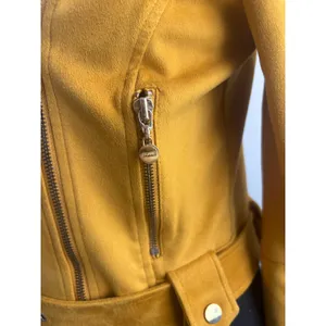 Ivonne Faux Suede Moto Biker‎ Jacket 6 maximalist layered boho grunge rocker thumbnail 3