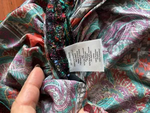 Veronica Beard silk blend Ari runched paisley midi skirt size 4 thumbnail 8