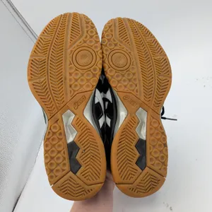 Asics Gel-Rocket 9 Womens‎ 8.5 Black White Gum Indoor Court Shoes 1072A034 thumbnail 7