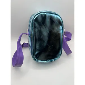 Disney Lilo & Stitch Mini Crossbody Bag Blue Iridescent Adjustable Small Purse thumbnail 6