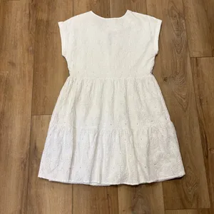 Vineyard Vines 🌟🌟 Island Cotton Eyelet Swing Tiered Tie Neck Dress White Sz Xs thumbnail 10