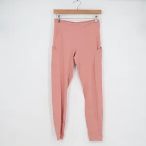Paddington Station Pink High Rise Leggings Womens Medium Side Pockets Activewear thumbnail 2