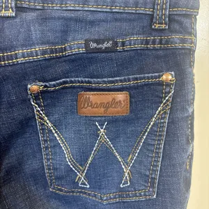 Wrangler® Women Mae Mid Rise Dark Blue Bootcut Jeans Size 5x32 Western Rodeo thumbnail 4