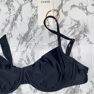 NWT Quince Black Italian Demi Bikini Swim Bathing Suit Top Women's Size Medium thumbnail 4