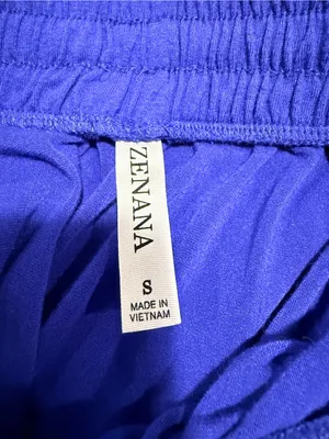 Zenana Blue Tiered Maxi Skirt Small Drawstring Boho Peasant thumbnail 3