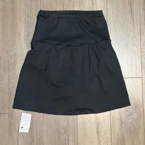 Lands End Womens Black High Waisted Swim Skirt with Built-in Brief Size 8 NWT thumbnail 4